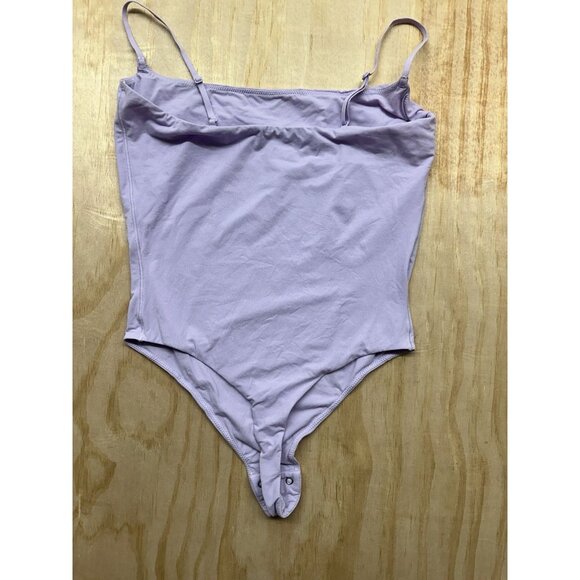 Skims Body Suit Lavender M Thong Spaghetti Strap Shapewear Fits Everyone - Picture 2 of 3